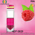 Bouteille d&#39;eau d&#39;infusion de fruits en verre sans BPA 2016 coloré (HDP-0629)